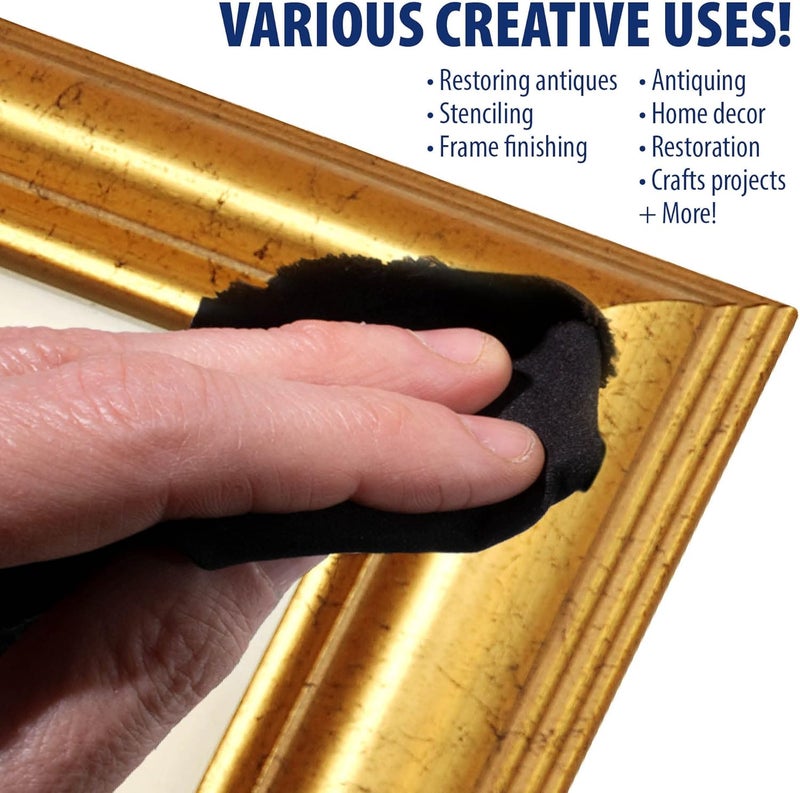 Amaco Rub n Buff Wax Metallic Finish 3 Color Kit - Antique Gold Grecian Gold and Gold Leaf 15ml Tubes - Versatile Gilding Wax for Finishing Furniture Antiquing and Restoration - 3 Rub and Buff Colors - Image 4